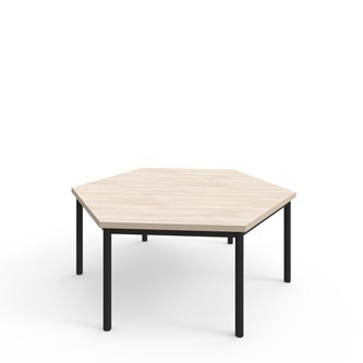 Bord 12:38 FSC HPL sekskant 120x120 cm svart