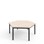 Bord 12:38 FSC HPL sekskant 120x120 cm svart