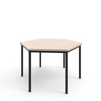 Bord 12:38 FSC HPL sekskant 120x120 cm svart