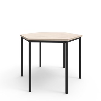 Bord 12:38 FSC HPL sekskant 120x120 cm svart