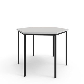 Bord 12:38 FSC HPL sekskant 120x120 cm svart