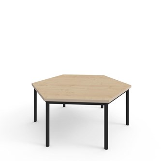 Bord 12:38 FSC HPL sekskant 120x120 cm svart