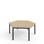Bord 12:38 FSC HPL sekskant 120x120 cm svart