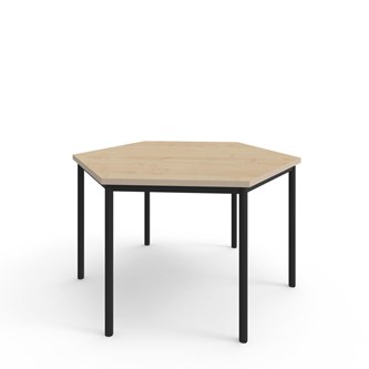 Bord 12:38 FSC HPL sekskant 120x120 cm svart