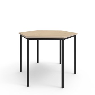 Bord 12:38 FSC HPL sekskant 120x120 cm svart