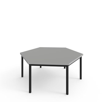 Bord 12:38 FSC HPL sekskant 120x120 cm svart