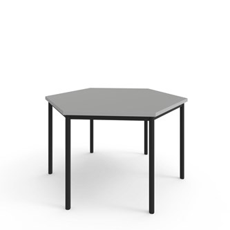 Bord 12:38 FSC HPL sekskant 120x120 cm svart