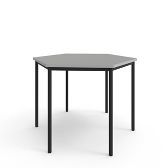 Bord 12:38 FSC HPL sekskant 120x120 cm svart