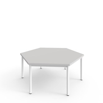 Bord 12:38 FSC akustikklaminat optimal sekskant 120x120 cm hvit