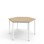Bord 12:38 FSC akustikklaminat optimal sekskant 120x120 cm hvit