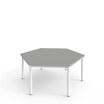 Bord 12:38 FSC akustikklaminat optimal sekskant 120x120 cm hvit