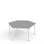 Bord 12:38 FSC akustikklaminat optimal sekskant 120x120 cm hvit