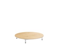 Lekebord 12:38 HPL Ø120 cm hvit
