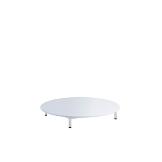 Lekebord 12:38 HPL Ø120 cm hvit