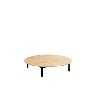 Lekebord 12:38 HPL Ø120 cm svart