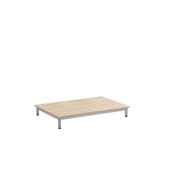 Lekebord 12:38 HPL 120x80 cm sølv