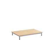 Lekebord 12:38 HPL 120x80 cm sølv