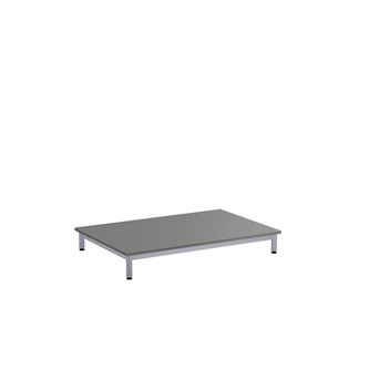 Lekebord 12:38 HPL 120x80 cm sølv