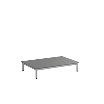 Lekebord 12:38 HPL 120x80 cm sølv
