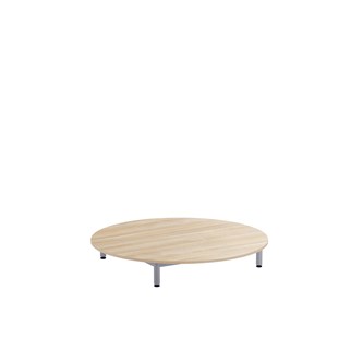 Lekebord 12:38 HPL Ø120 cm sølv