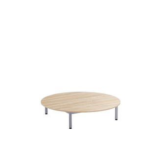 Lekebord 12:38 HPL Ø120 cm sølv