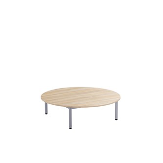 Lekebord 12:38 HPL Ø120 cm sølv
