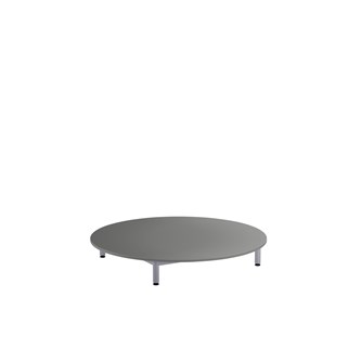 Lekebord 12:38 HPL Ø120 cm sølv