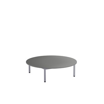Lekebord 12:38 HPL Ø120 cm sølv