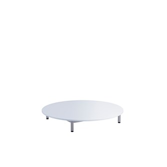 Lekebord 12:38 HPL Ø120 cm sølv