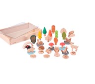 Lekefigurer eventyrskog