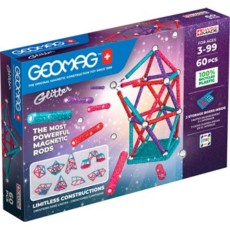 Geomag glitter 60 deler
