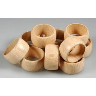 Serviettring i tre, 20-pack