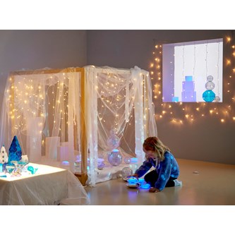 Lysdraperi hvit 2x1,5 m