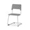 Stol Como FSC C sh45 cm stort sete sølv