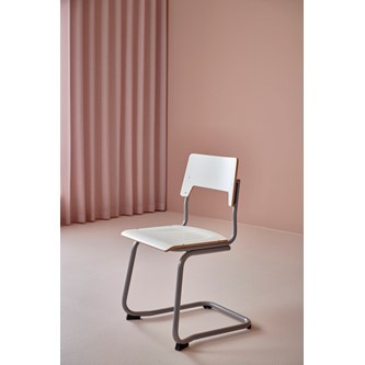 Stol Como FSC C sh45 cm stort sete sølv