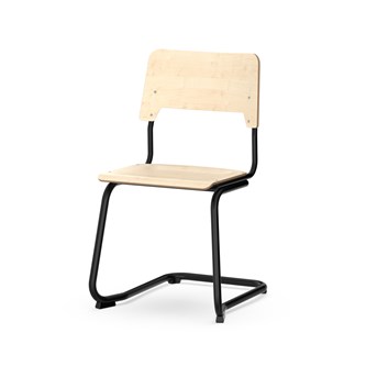 Stol Como FSC C sh45 cm stort sete svart