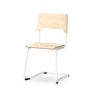 Stol Como FSC C sh45 cm stort sete hvit