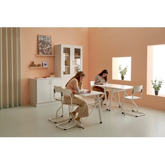 Stol Como FSC C sh45 cm stort sete hvit