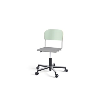 Stol Matte FSC gas Alu hjul LS sølv