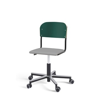 Stol Matte FSC gas Alu hjul LS svart