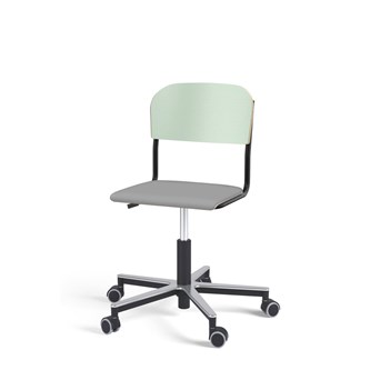 Stol Matte FSC gas Alu hjul LS svart