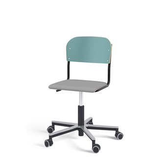 Stol Matte FSC gas Alu hjul LS svart