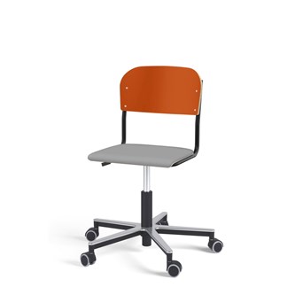 Stol Matte FSC gas Alu hjul LS svart