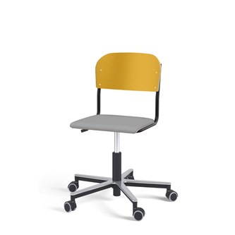 Stol Matte FSC gas Alu hjul LS svart