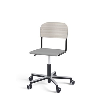 Stol Matte FSC gas Alu hjul LS svart