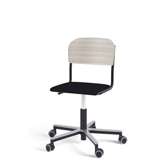 Stol Matte FSC gas Alu hjul LS svart