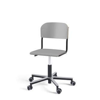 Stol Matte FSC gas Alu hjul LS svart