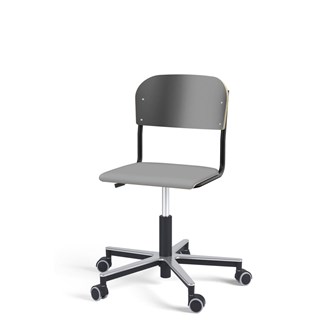 Stol Matte FSC gas Alu hjul LS svart