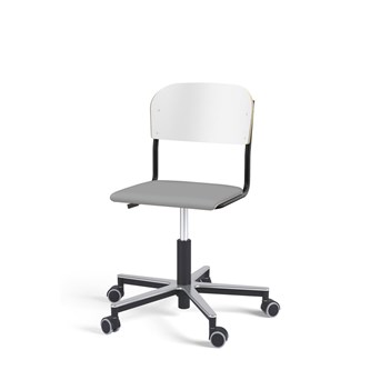 Stol Matte FSC gas Alu hjul LS svart