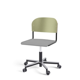 Stol Matte FSC gas Alu hjul SS svart